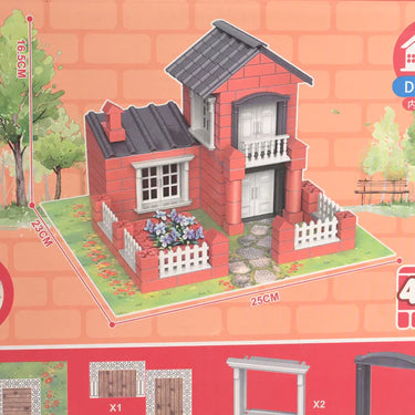 460Pcs DIY Brick Layers Building House